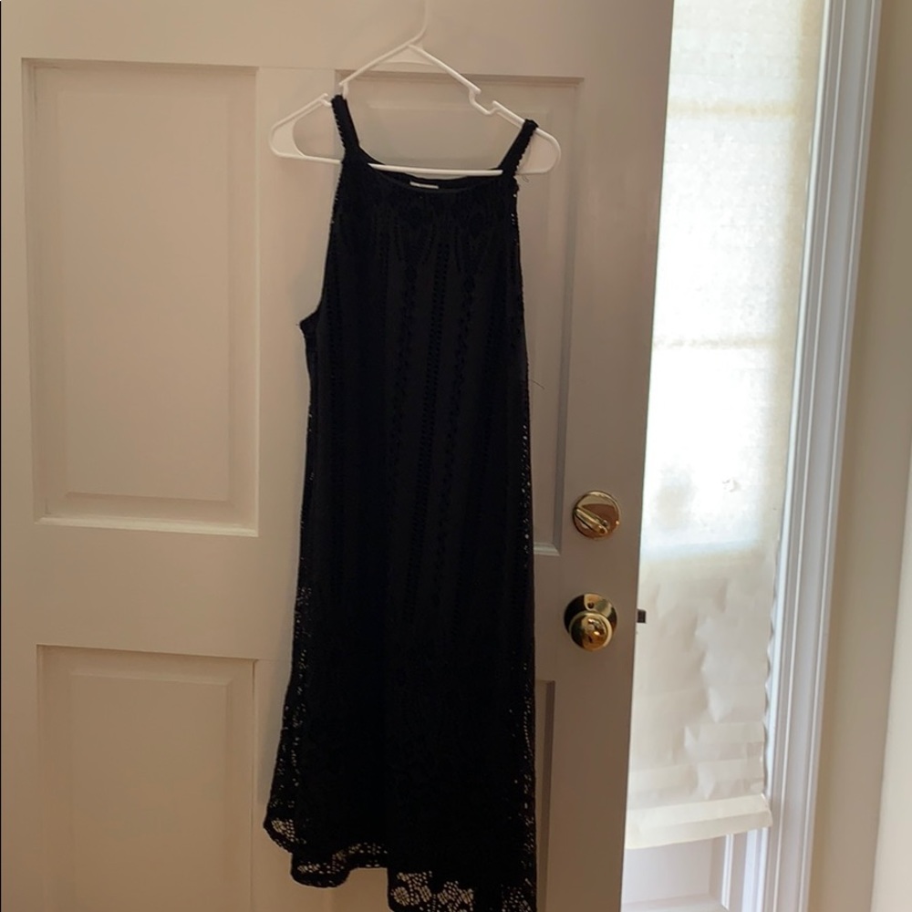 Black spaghetti strap dress